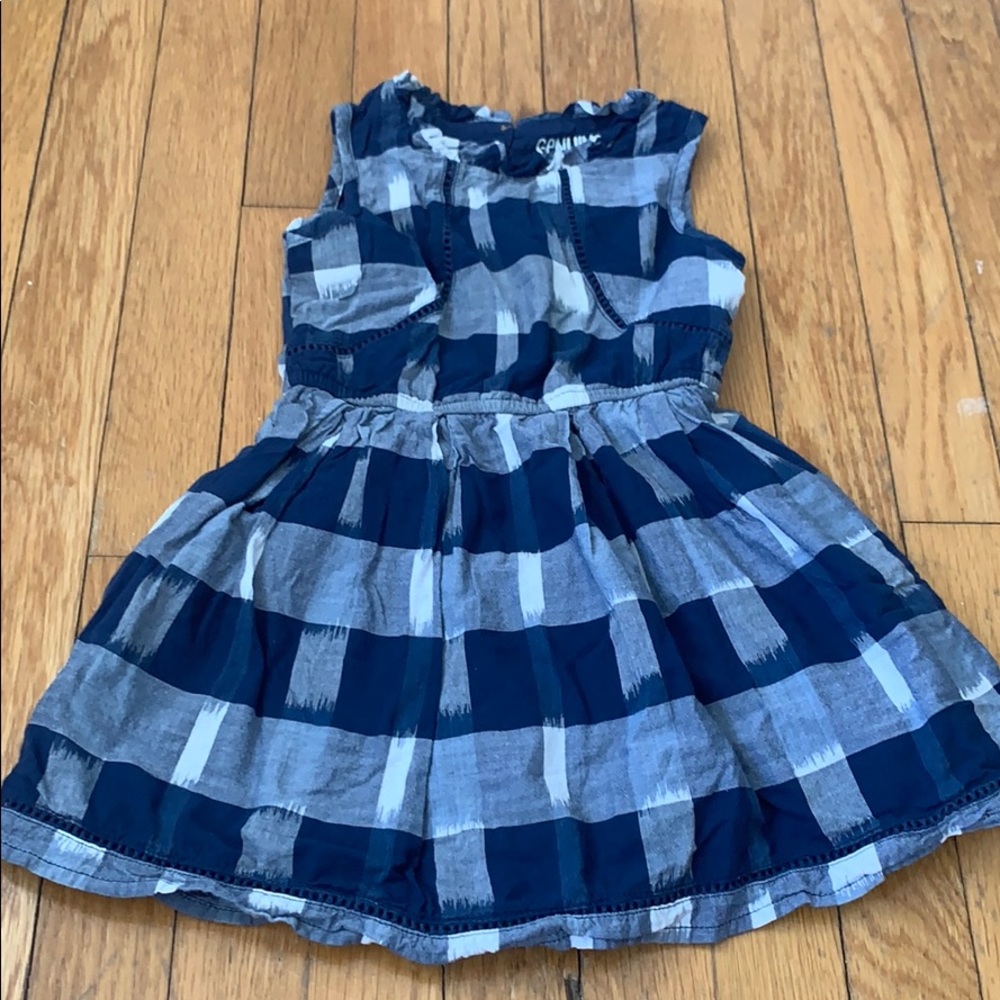 High neck gingham party dress